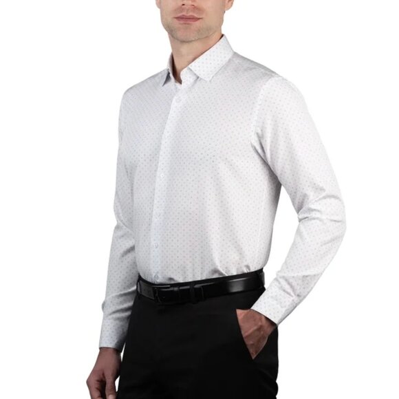 NWT Nautica Men's Performance Dress Shirt -- Iron free - Picture 2 of 9